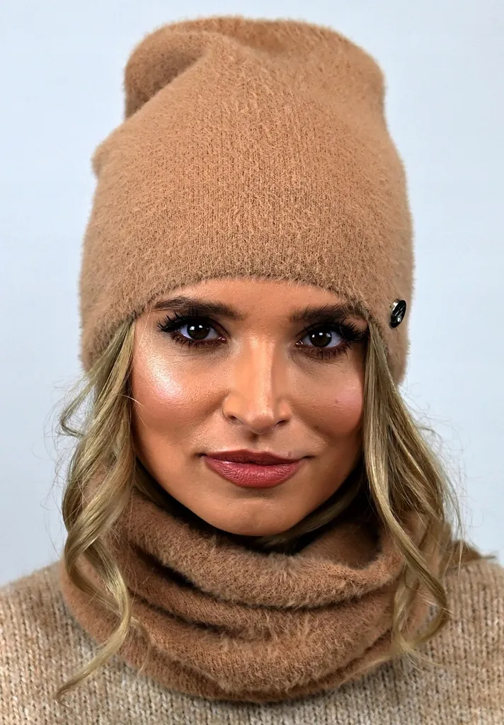 Set Sciarpa e Cappello Alpaca Caramello AL1 | Accessori Inverno 2026 - 8