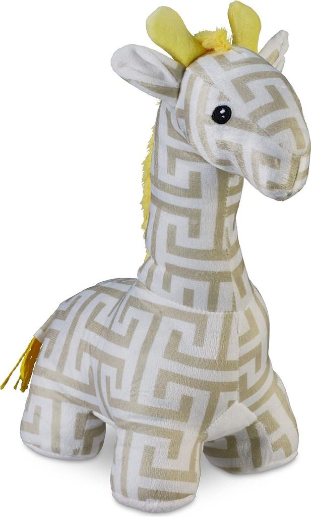 Türstopper Giraffe - 35 x 15 x 25 cm - mit Sand - Kinderzimmer - Tier - Weiß-Beige