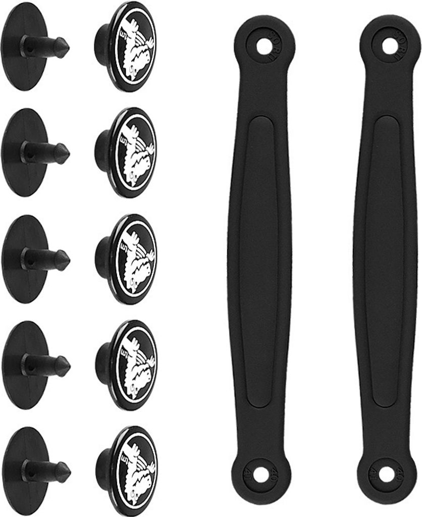INF Schwarze PVC-Fersenriemen für Clogs - Rutschfest Produktbild 