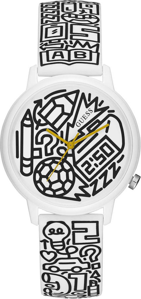 Guess Herren Damen Uhr Armbanduhr, Analog, Größe:Einheitsgröße, Farbe:Schwarz-schwarz,gold