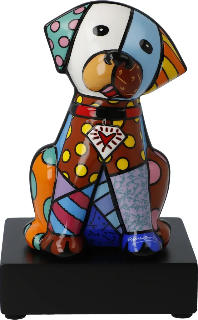Décoration design Goebel Romero Britto Baby Blue porcelaine non ternissante