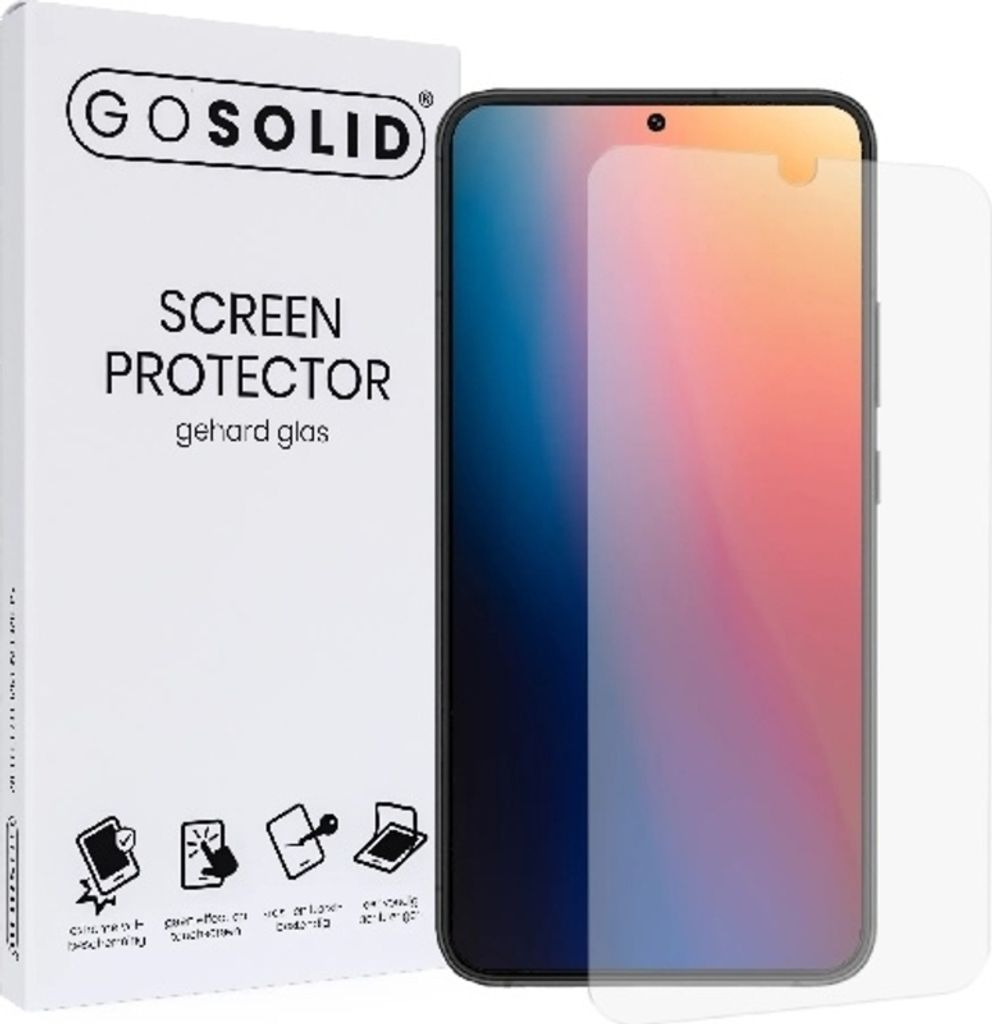 GO SOLID! Google Pixel 8 Pro Displayschutzfolie gehärtetes Glas
