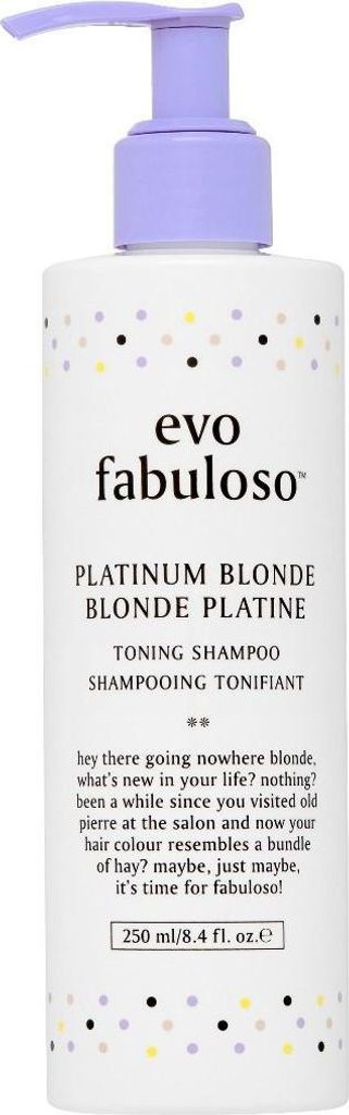 Evo Fabuloso Toning Shampoo Platinum Blonde 250ml