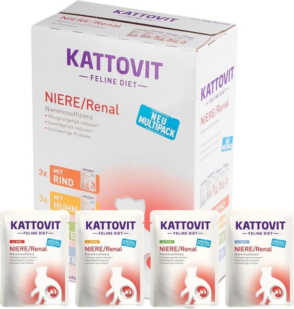 KATTOVIT Feline Diet Niere/Renal - nassfutter fr Katzen -