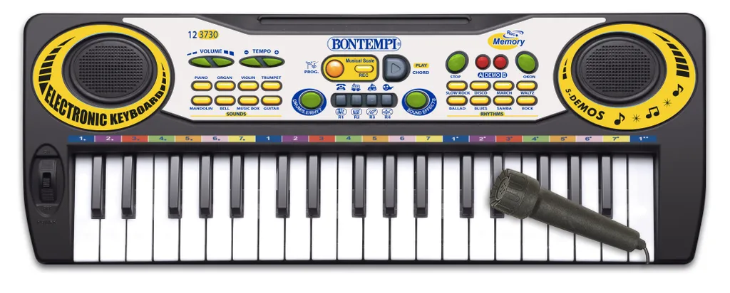 Bontempi E-Keyboard avec Micro 37 Touches - Clavier Électronique Enfant