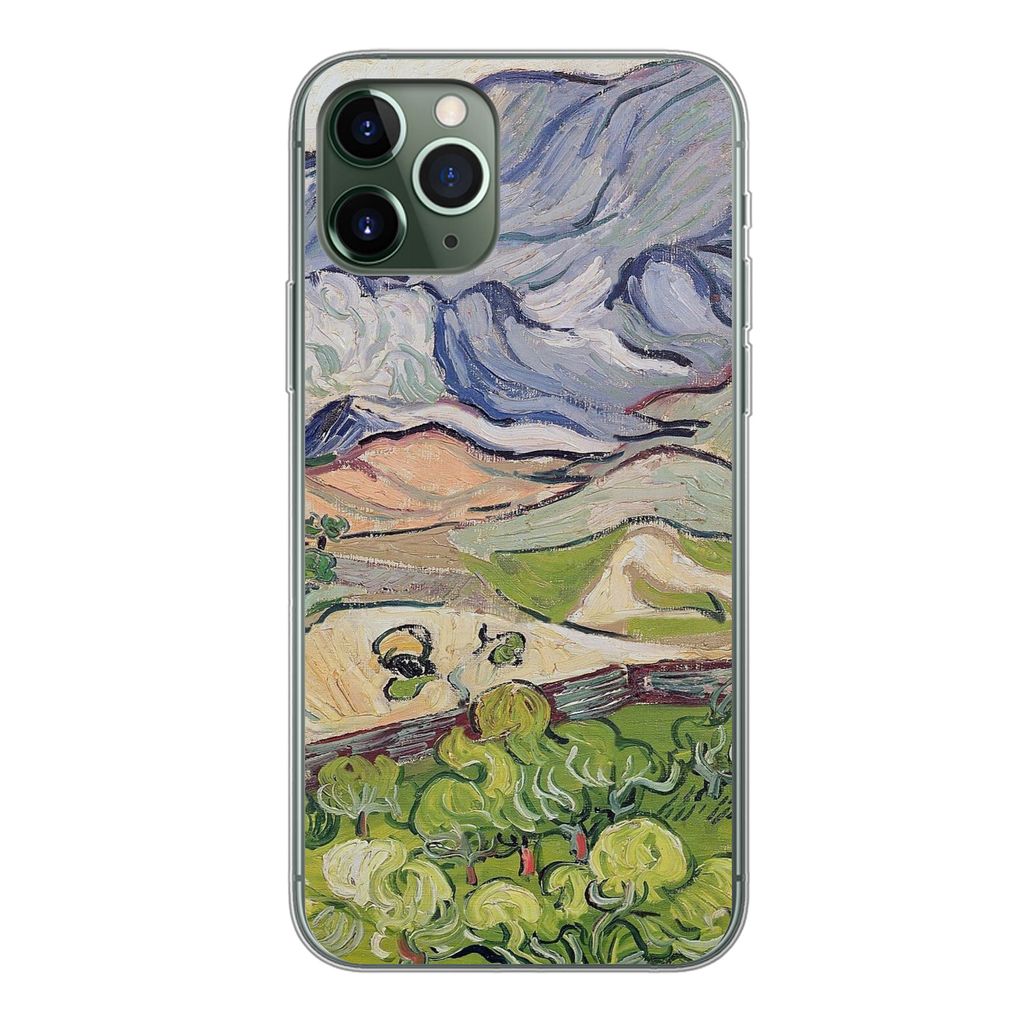 MuchoWow Handyhülle Schutzhülle Hülle für iPhone 11 Pro Die Alpen - Vincent van Gogh Silikon Softcase Handy Hülle - Handy