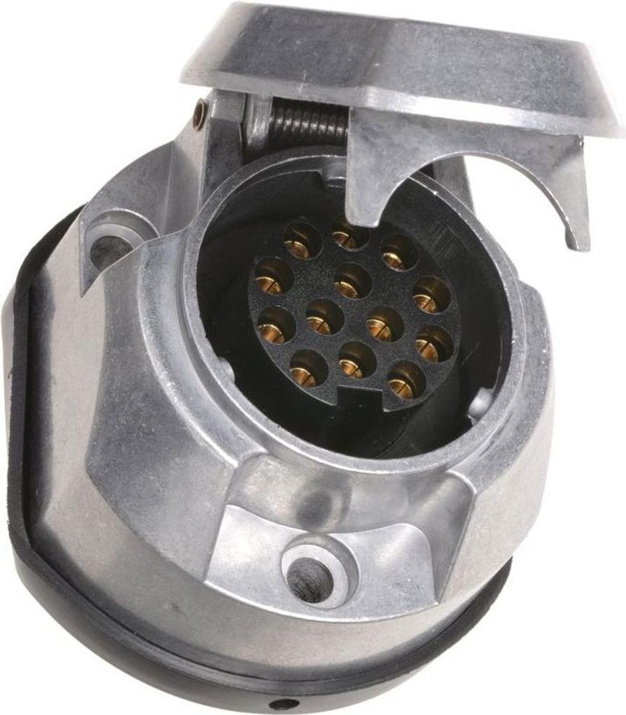 ACI Steckdose 13-polig 12V Aluminium Dichtung Produktbild 