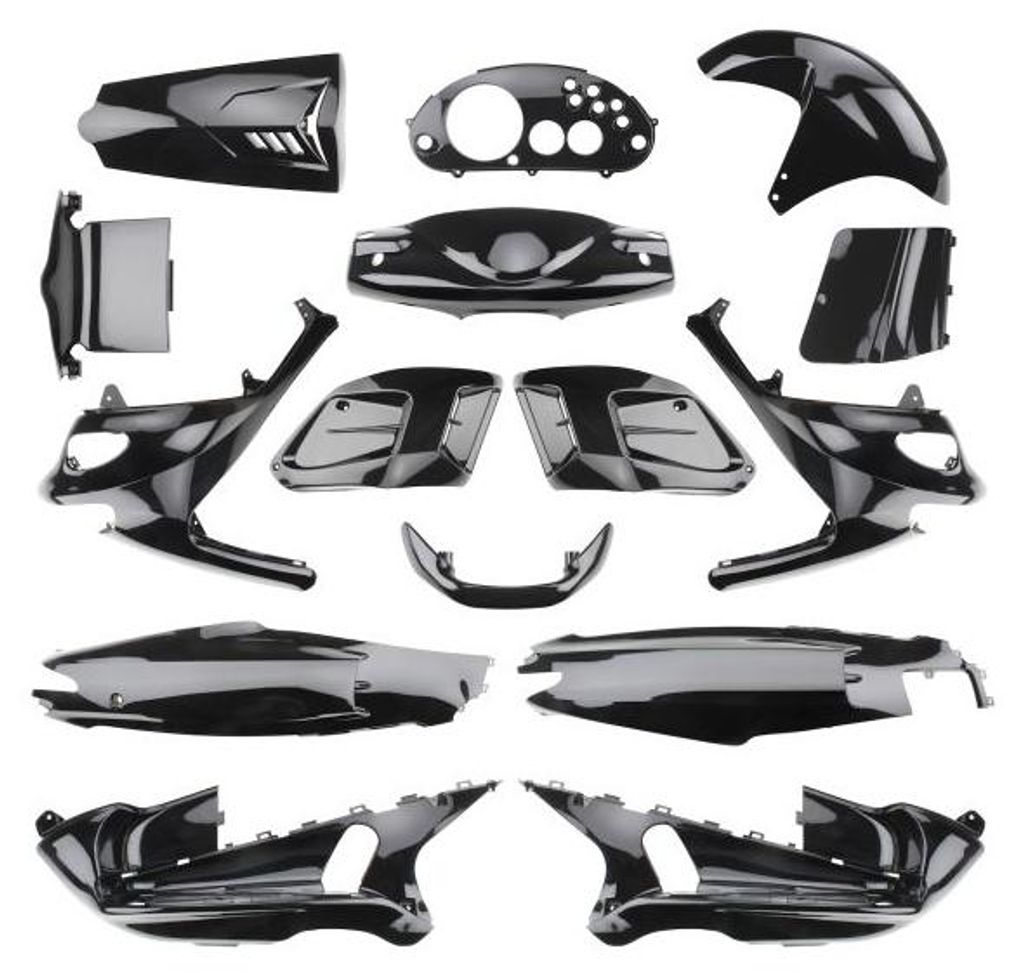 Verkleidungssatz schwarz metallic Verkleidung Verkleidungsteile Set für Gilera Runner 50 125 180
