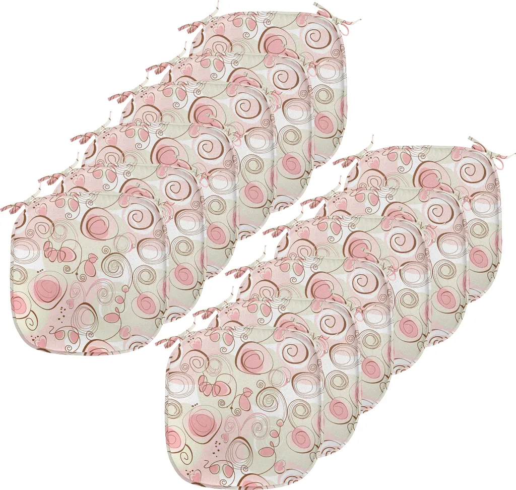 Galettes de Chaise Pastel Imperméables et Décoratives 40cm Lot de 12