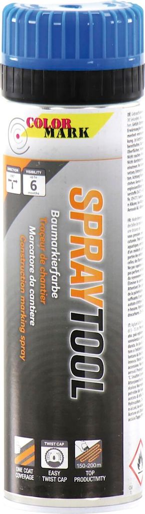 Spraytool Markierungsspray neonblau Sprühfarbe Farbspray Produktbild 
