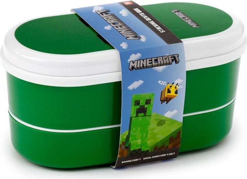 Puckator Creeper Minecraft Brotdose Grün  Grün One Size Produktbild 