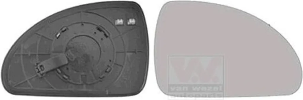 Glace de rétroviseur extérieur VAN Wezel 8353838 pour réparation KIA