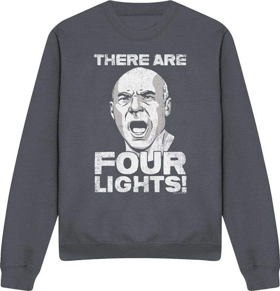 Star Trek - "Four Lights" Sweatshirt für Herren/Damen Uni TV11396 (S) (Holzkohle)
