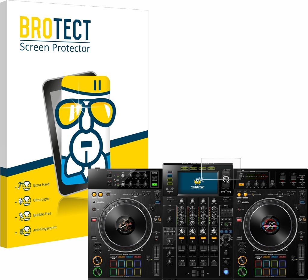 BROTECT Schutzglas für Pioneer XDJ -XZ Schutzfolie Panzer Folie Glas Display Schutz klar