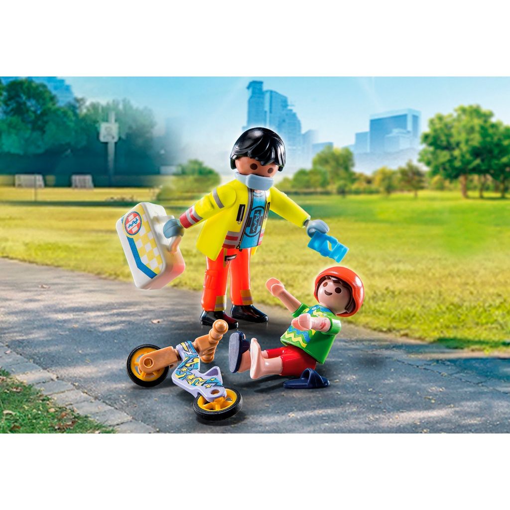 PLAYMOBIL City Action Sanitäter mit Patient  71245 Produktbild 