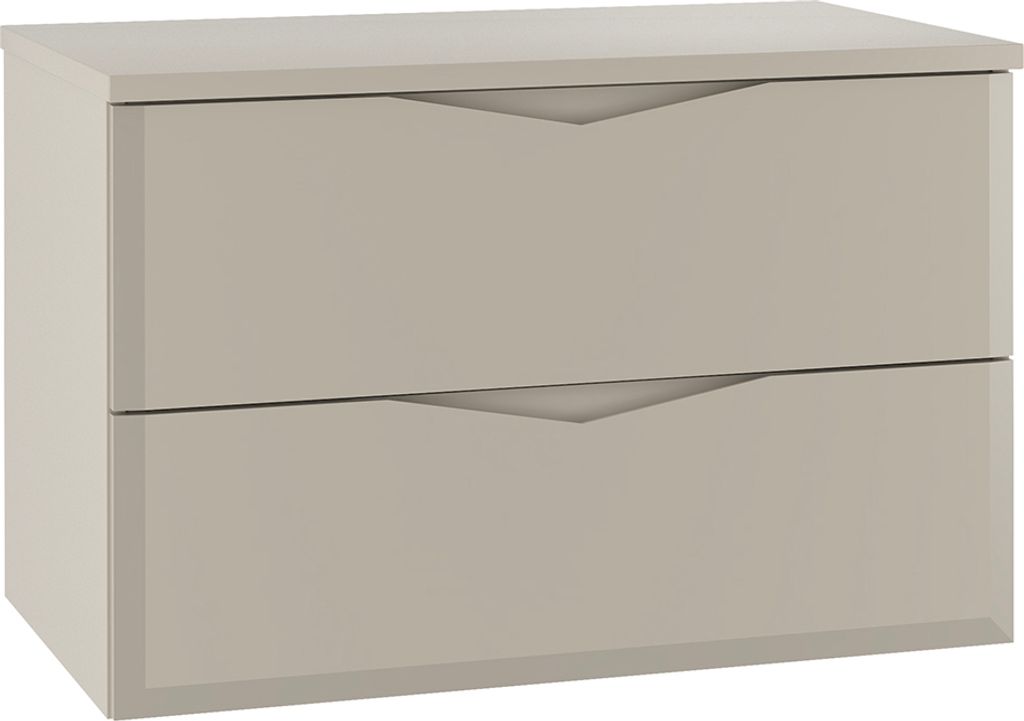 Waschtischunterschrank 80.6cm Ellie mit 2 Schubladen, Kaschmir