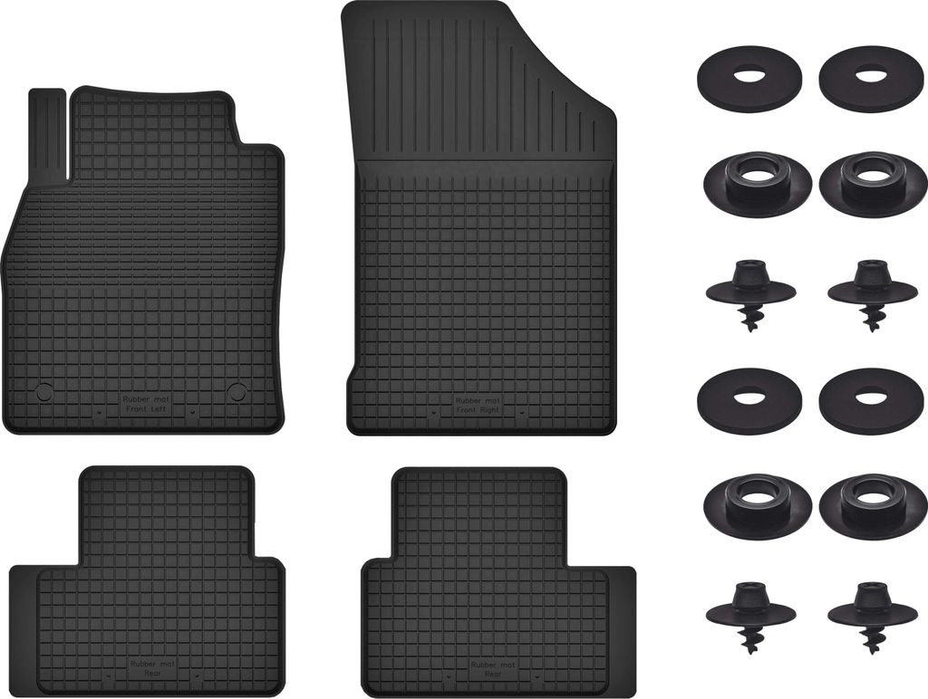 Gummimatten Mit Stoppern Für: Kia Sportage V (2021-) Schwarz Set