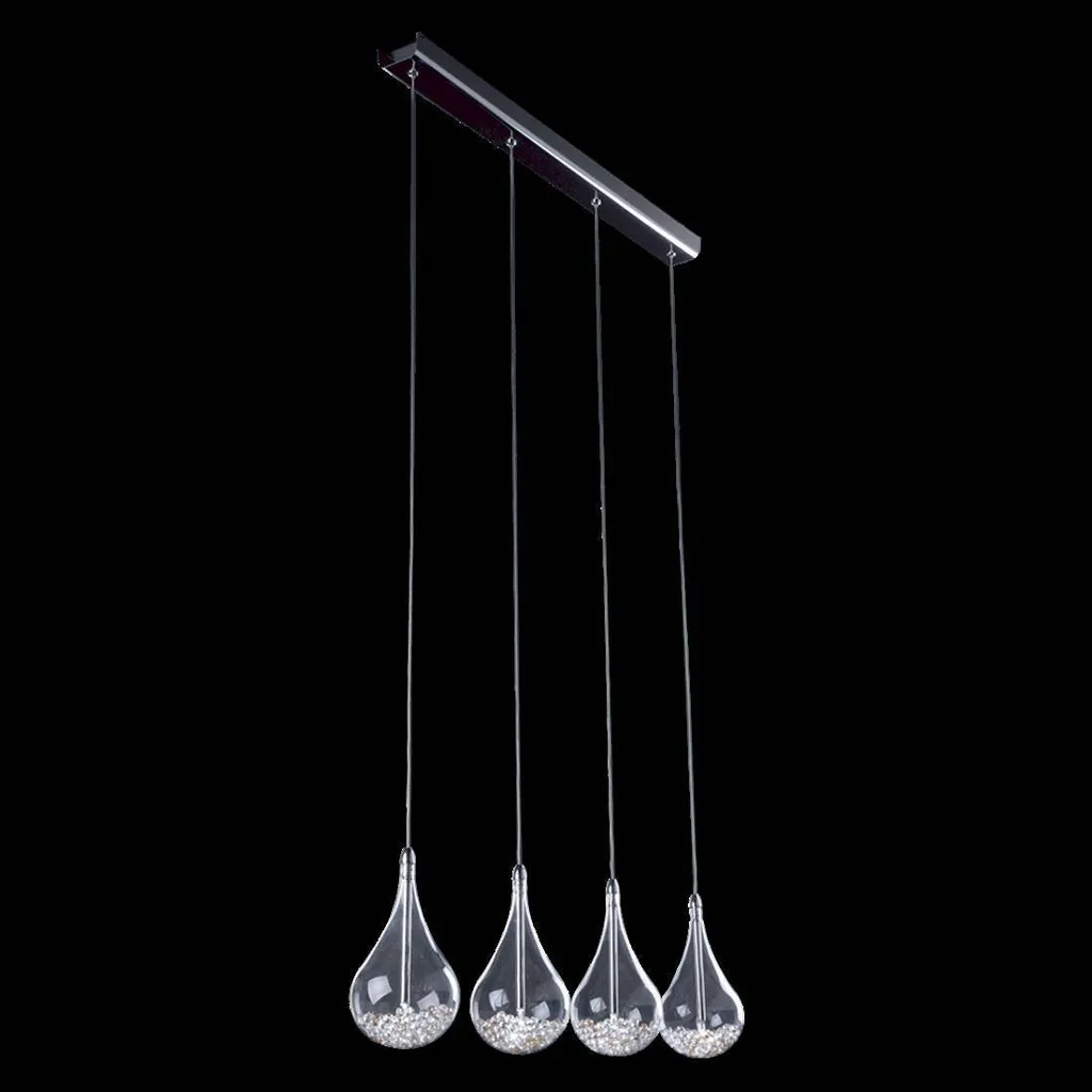 Suspension ATREIDES 4xG4 35W Chrome L720mm - Luminaire Design Dimmable