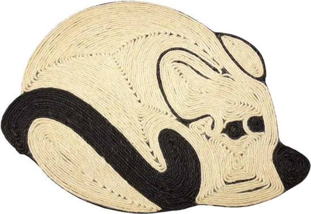 Poteau à griffer souris anti-griffures meubles, griffoir chat sisal 56 cm