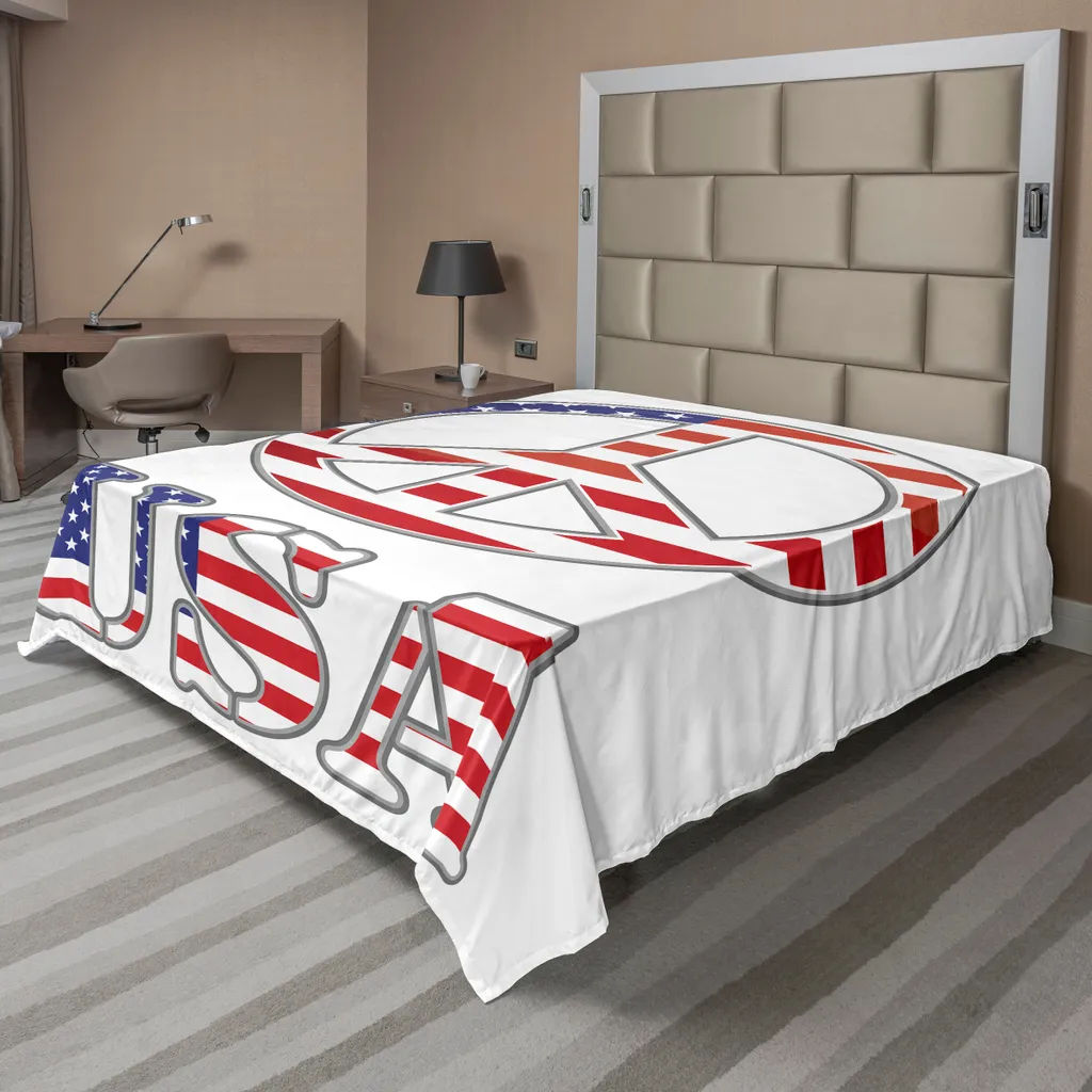 Lenzuolo Decorativo Moderno Simbolo Pace ABAKUHAUS 244x205 cm
