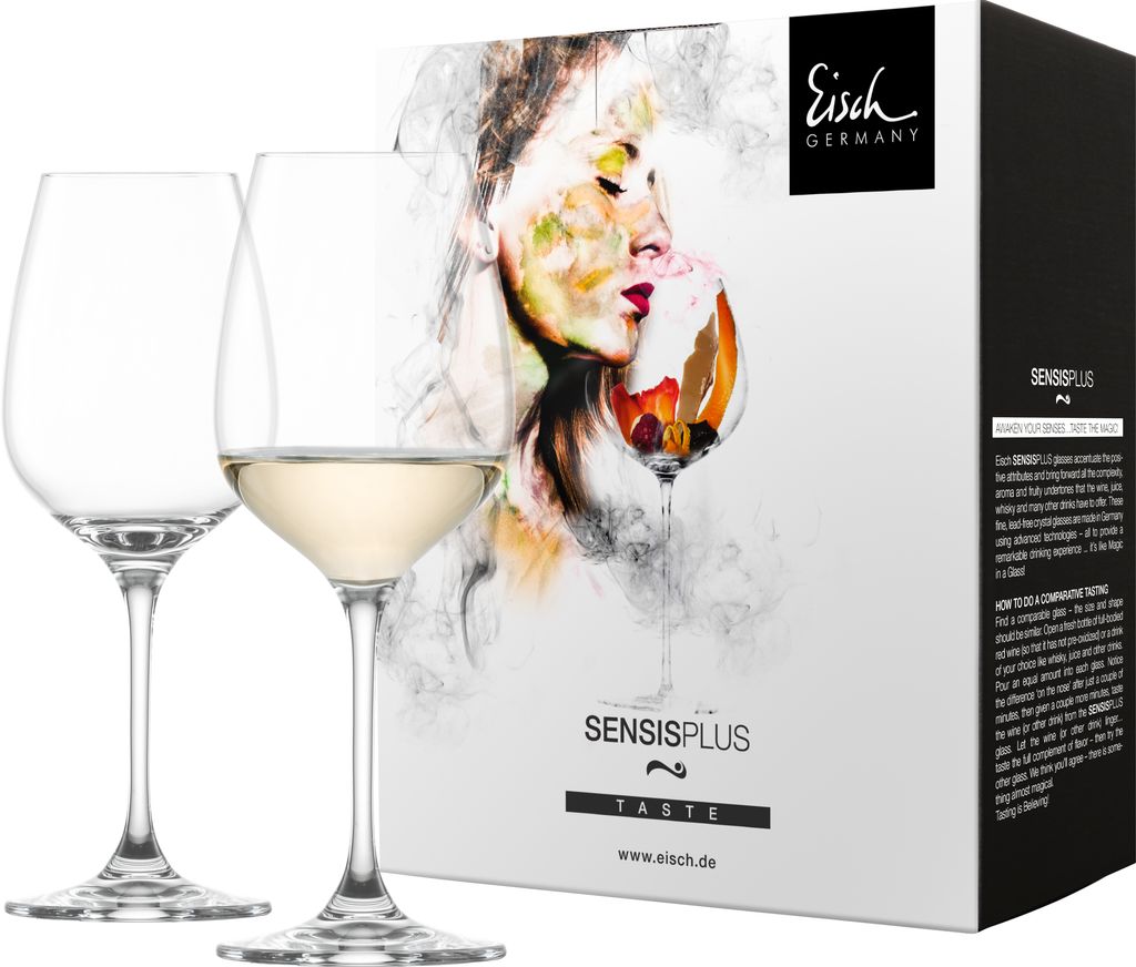 EISCH 2 Weißweingläser 500/3 im 4 farb. Geschenkkarton Immagine del prodotto 