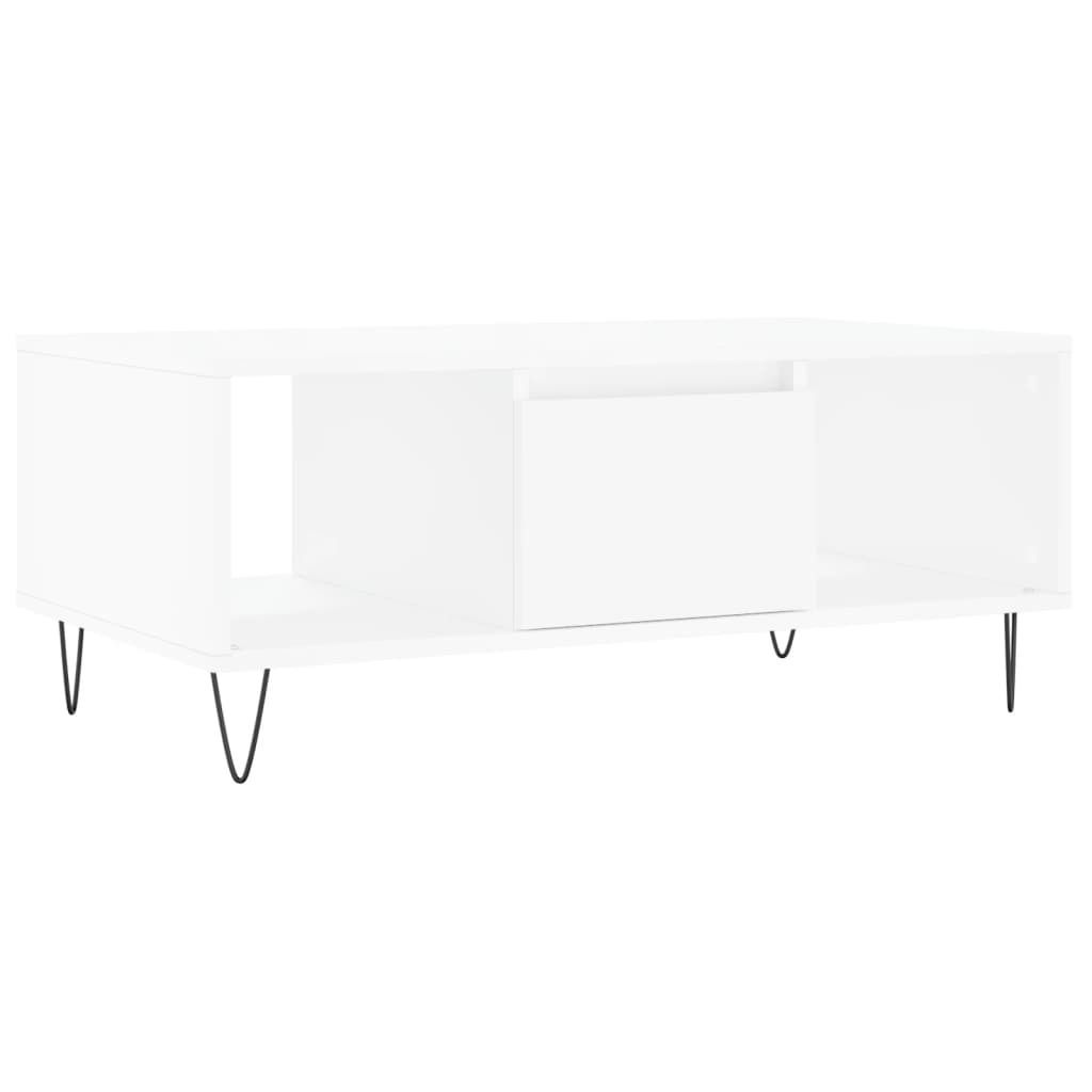 Couchtisch Weiß 90x50x36,5 cm Holzwerkstoff Produktbild 