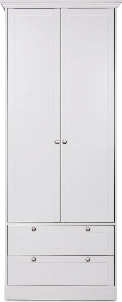 Armoire de bureau blanche H80 cm pour classer vos dossiers LANDWOOD