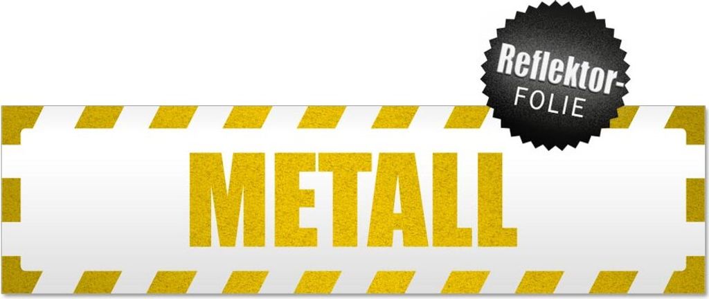 Metall gestreift Magnetschild Schild magnetisch