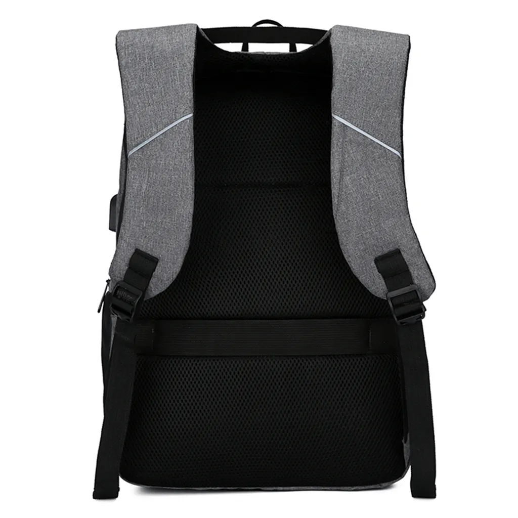 Sac à dos informatique 17" étanche gris avec port de charge USB - 3