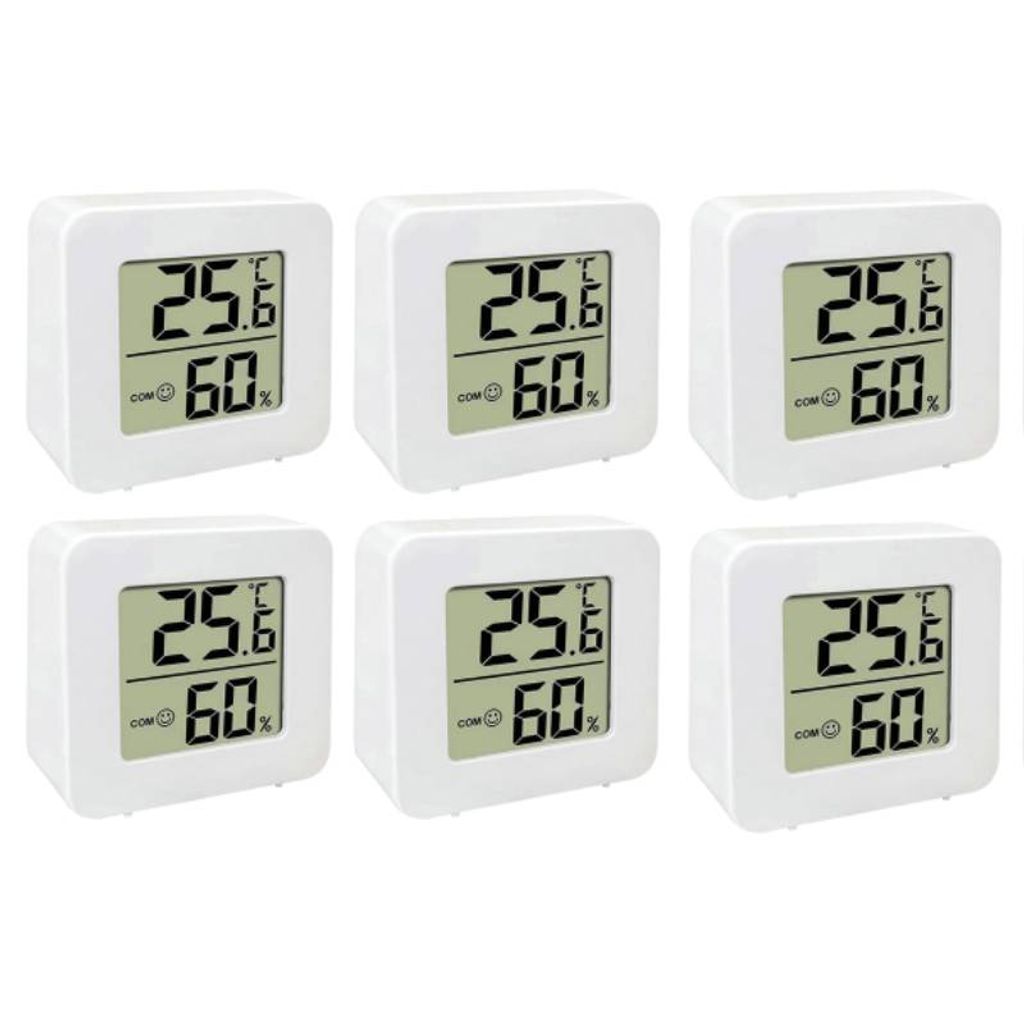 6er-Pack Mini LCD Digital Thermometer