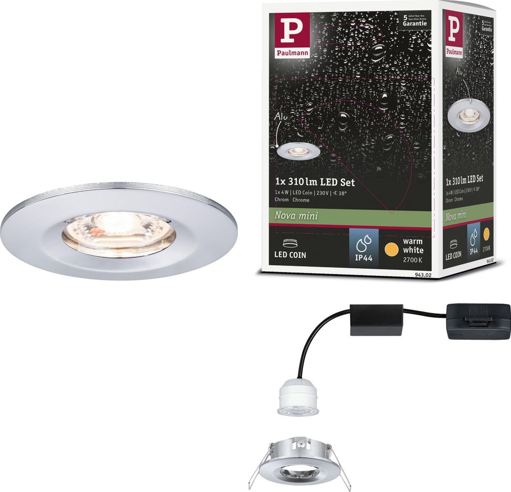 Paulmann LED Einbauleuchte Nova Mini Einzelleuchte starr
