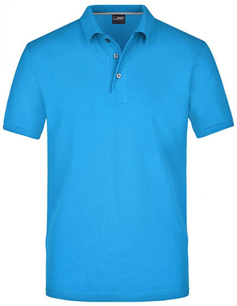 Men's Pima Polo Poloshirt in regatta-blue, Gr. M