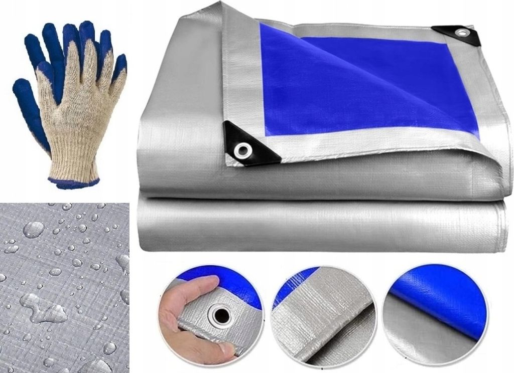 Ekspand | Plane 2x2 m 75g - Silber-Blau - Frostbeständig - Produktbild 