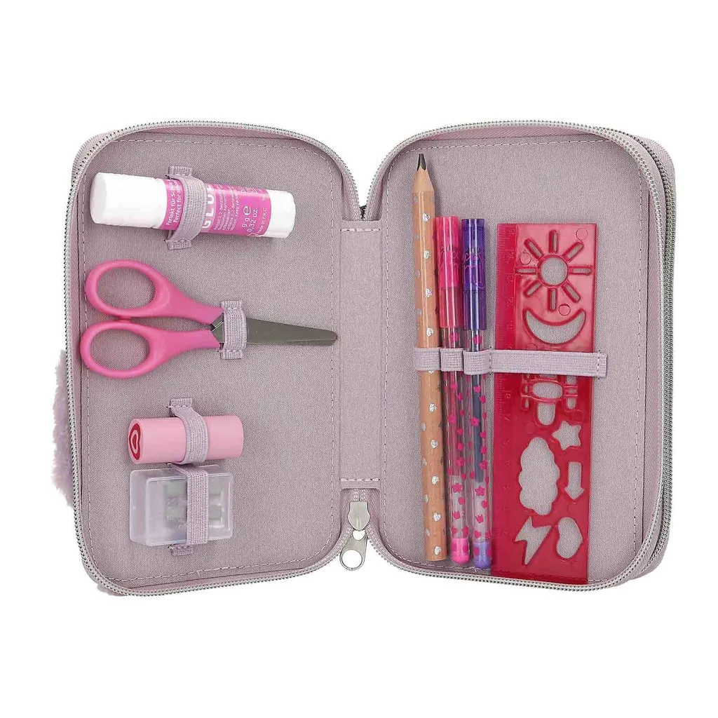 Trousse Princess Mimi Penguin Depesche à 2 compartiments garnie de stylos - 10
