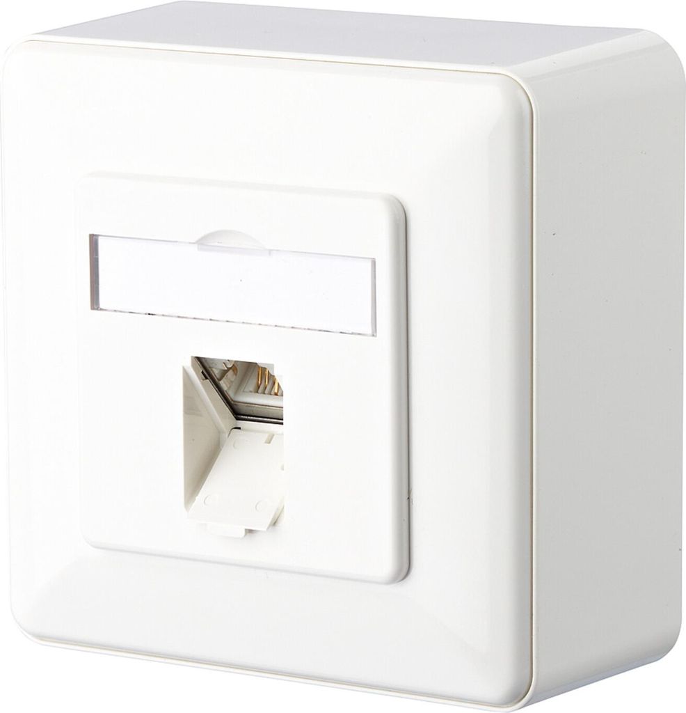 METZ CONNECT E-DAT C6A 1 Port AP, reinweiß