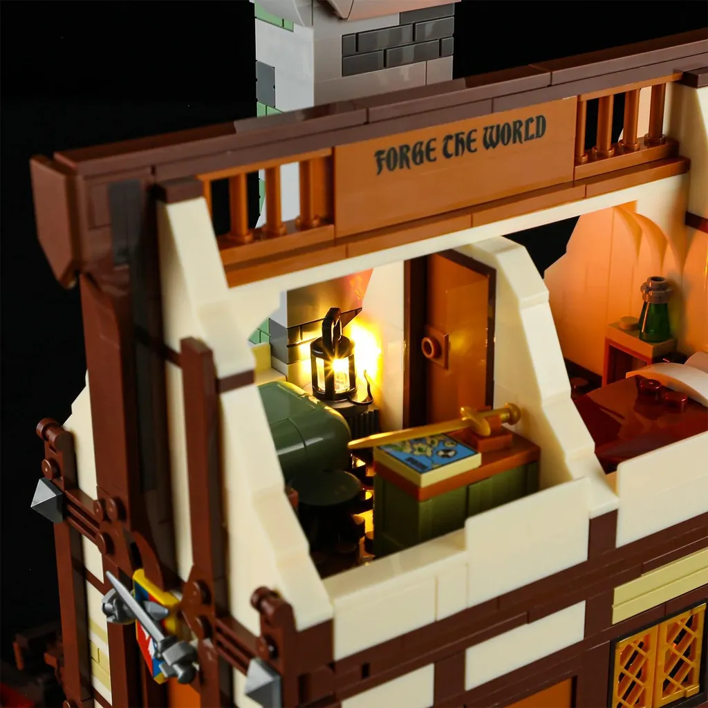 Maquette Forge Médiévale F09040 Jeu de Construction avec Lumière - 12