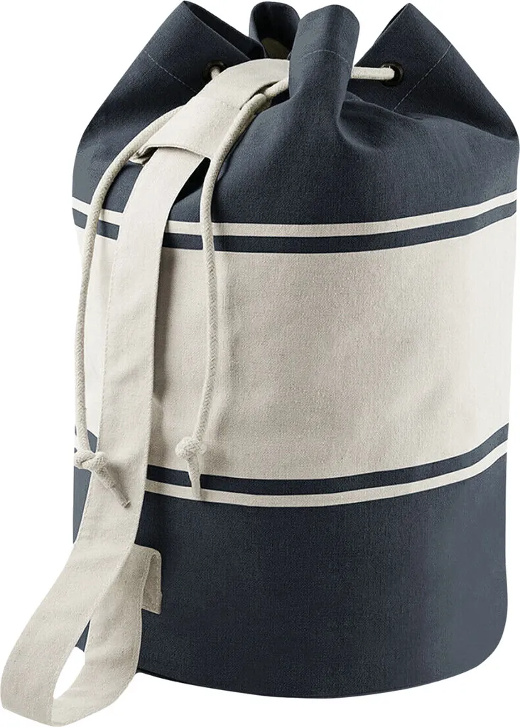Sacca Marinaio Quadra PC4155 30L | Borsa Mare Tela Canvas Blu e Bianco
