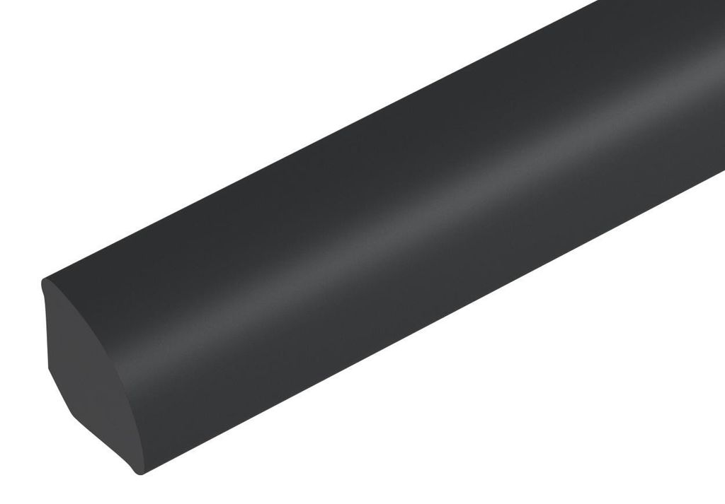 Ćwierćwałek PVC 13mm Cezar Czarny RAL9005 Mat 2,50m Zdjęcie produktu 