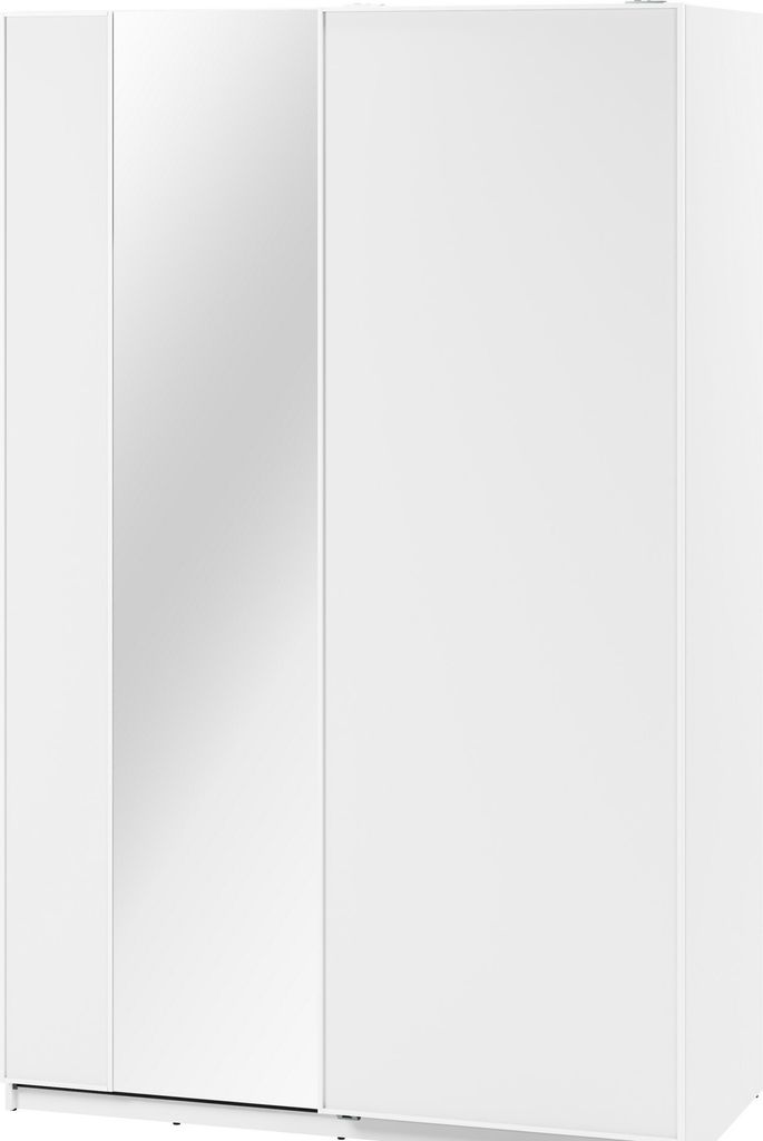 Schwebetürenschrank Maxi Mx-02 Kleiderschrank 150X235X71 Cm Schrank Mit Spiegel Weß