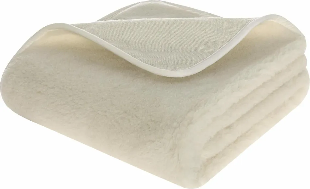 Kampol K Tapis d'exercice et Matelas 155x200 en Laine Naturelle Confort