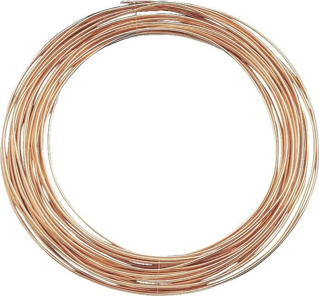 Fil à Bijoux 1,0mm en Cuivre pour Travaux de Précision - Set de 5x4m