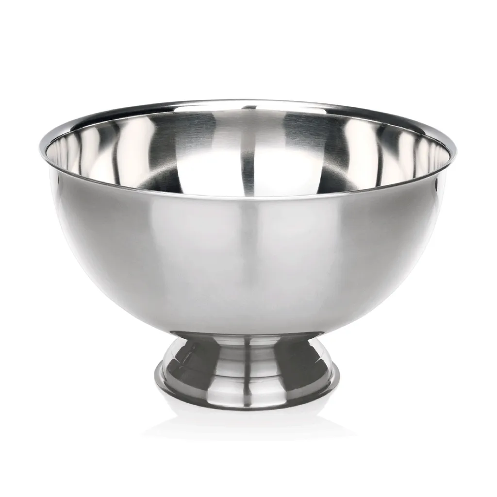 Vasque à champagne argent 10L pour réception, seau bouteilles de fête