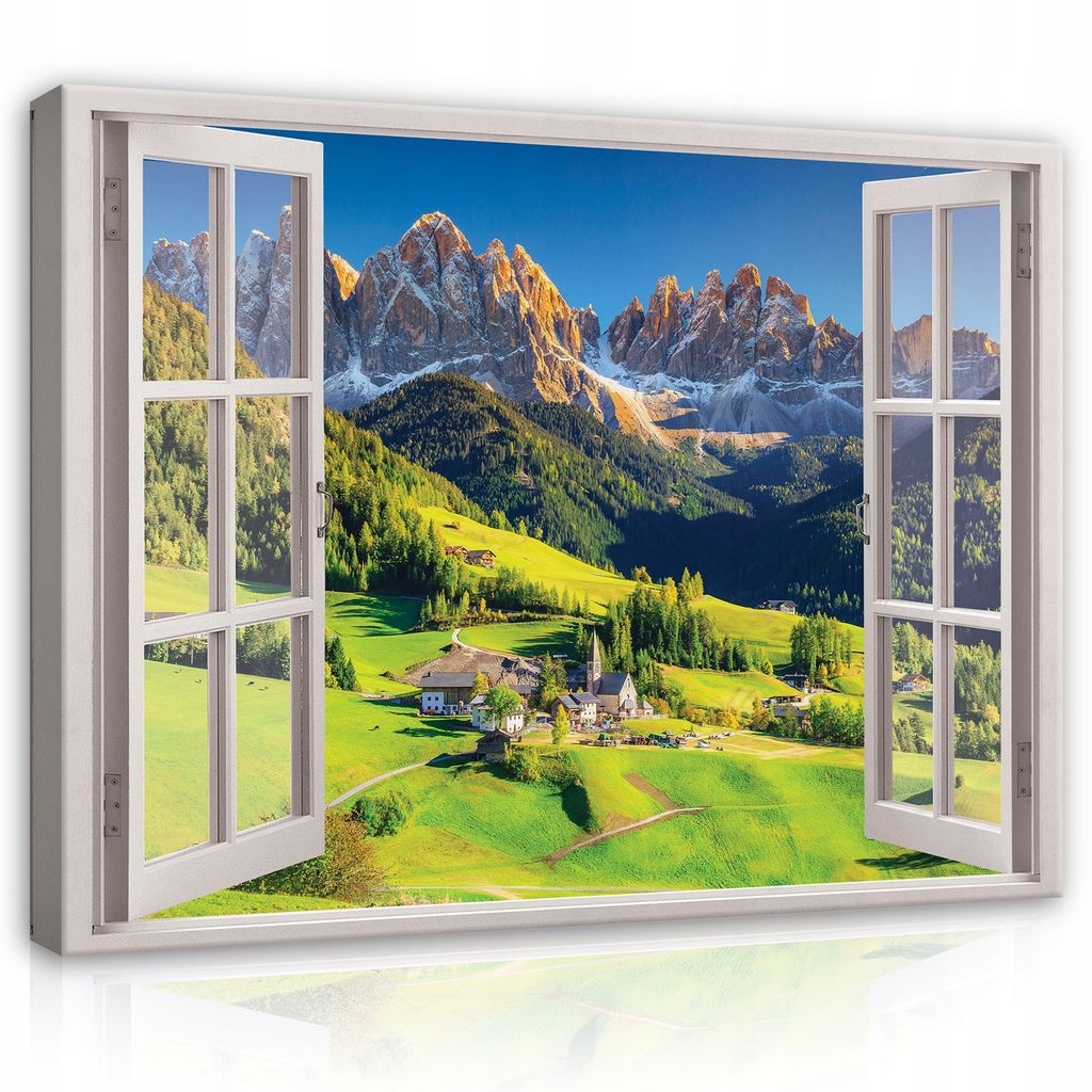 Leinwand Bilder Fensterbilck Gebirge Berge