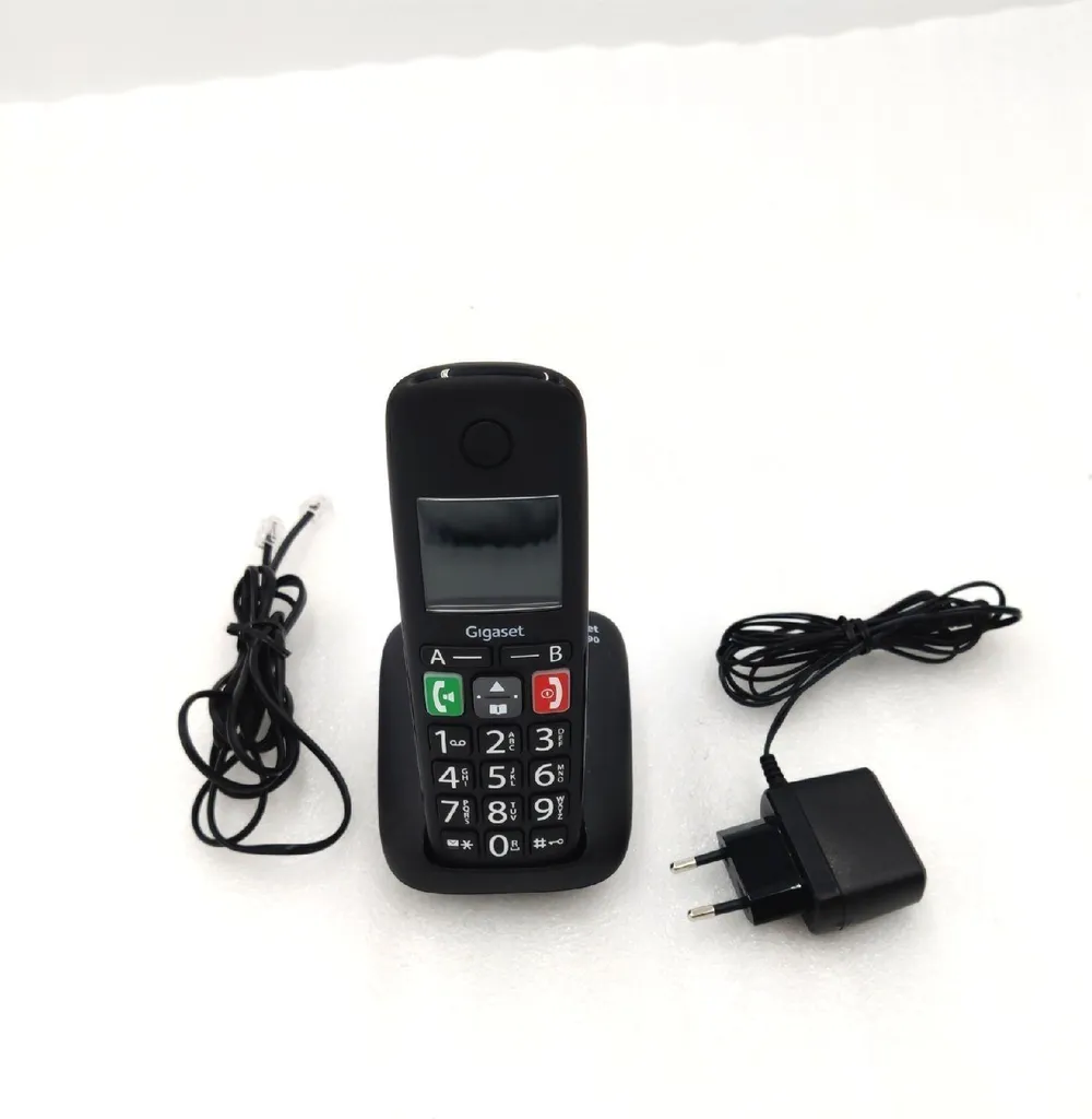 Gigaset E290 Telefono Cordless Analogico Identificatore di Chiamata Nero - 5