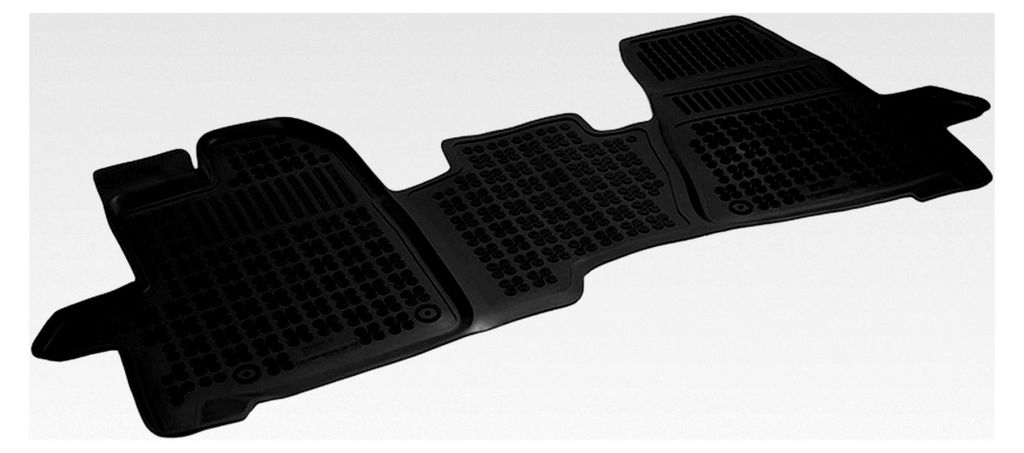 Hohe Gummi-Fußmatte für Ford Transit Custom ab 10/2012-2023 und Tourneo Custom ab 10/2012-2017 (Beifahrer-Doppelsitzbank)