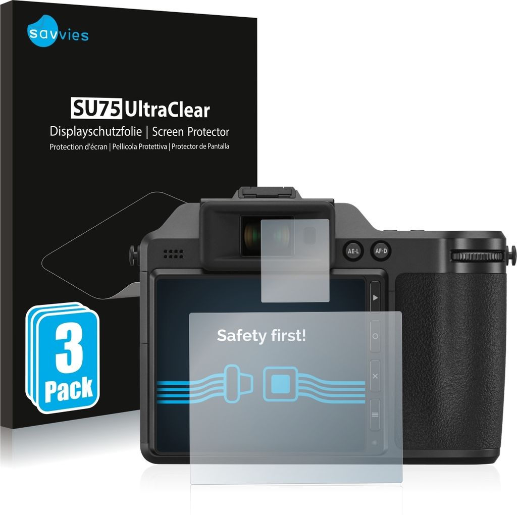 6x Für Fujifilm X-H2 Schutzfolie Savvies Displayschutz Display Schutz Folie Klar Transparent