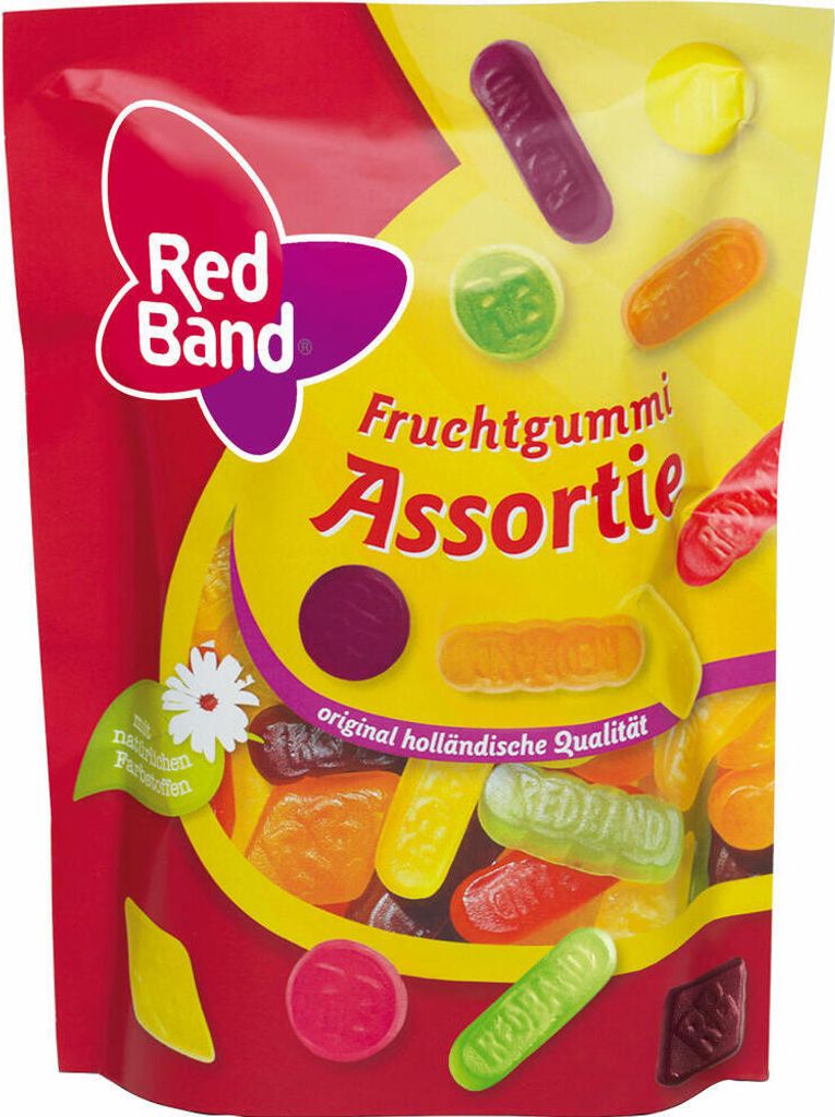 Ovocné želé Red Band Assortie Farebné anglické vínne želé Obrázok produktu 