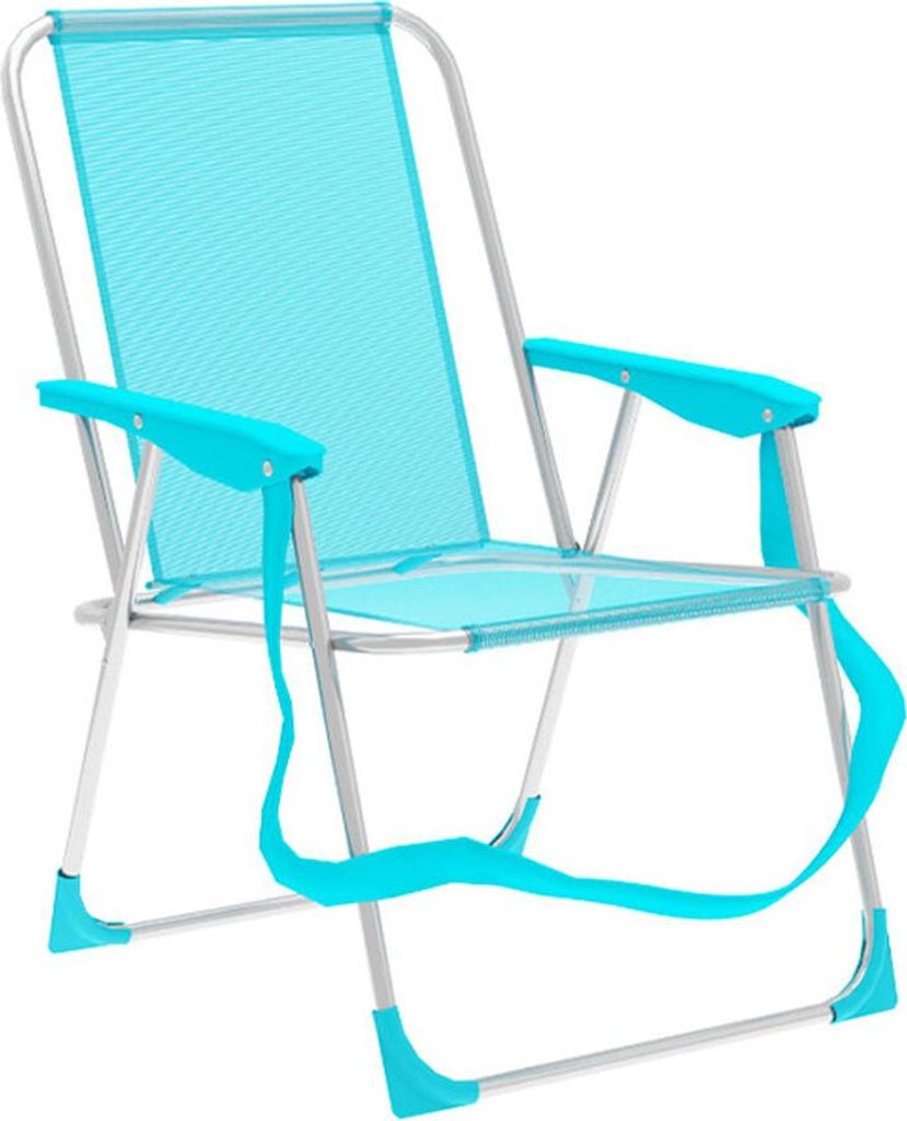 Marbueno Klappstuhl Aluminium Aquamarin Strand und Pool 53X56X78 cm 10307