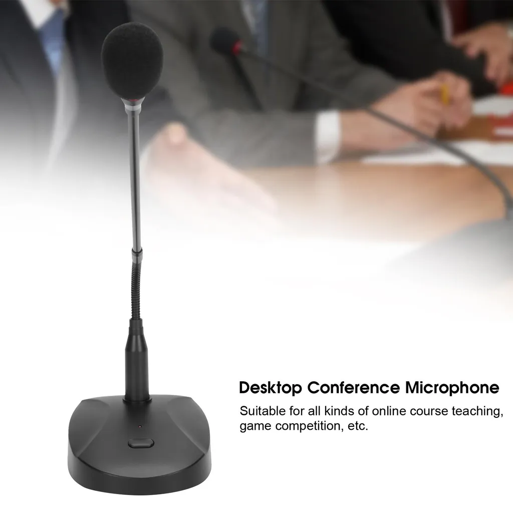 Microphone de conférence USB de bureau haute sensibilité noir - Modèle M10 - 5