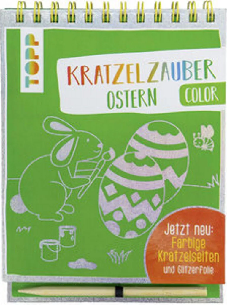 Kratzelzauber Color de Pâques Effet Arc-en-Ciel Activité Créative Enfant